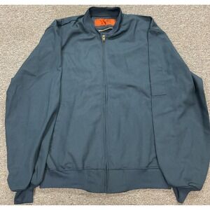EUC! VTG Red Kap Soft Shell Full Talon Zip‎ Navy Jacket - Size Men's M